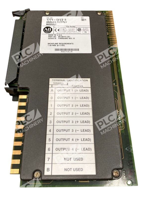 Allen-Bradley 1771-OFE2 B Analog Output Module Series B PLC A-B Rev 001