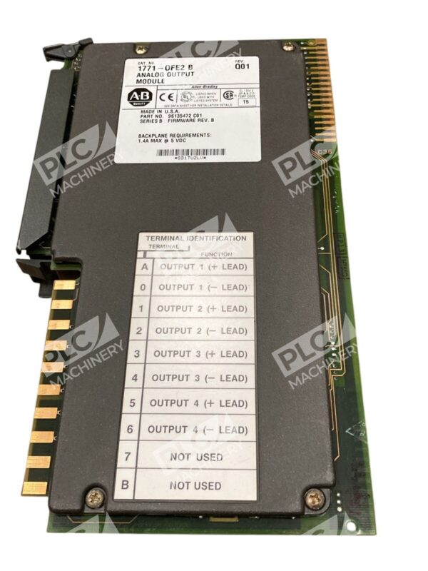 Allen-Bradley 1771-OFE2 B Analog Output Module Series B PLC A-B Rev 001 - Image 5