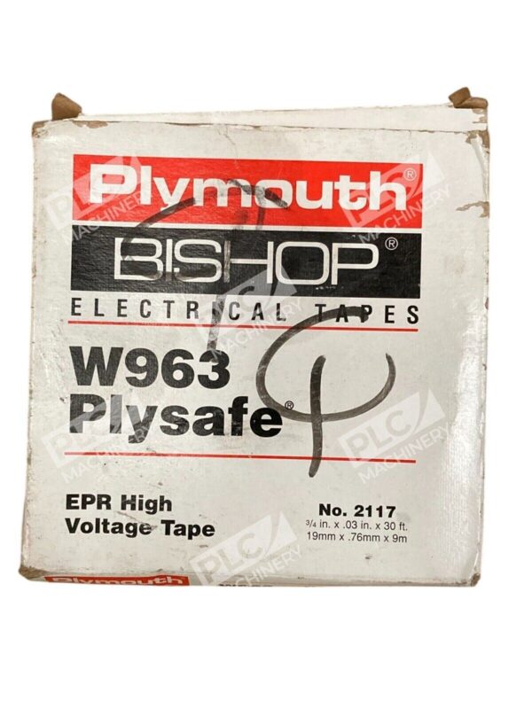 Plymouth Bishop 3/4"x.03"x30' Plysafe EPR High Voltage Tape W963 2117
