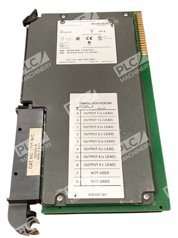 Allen-Bradley 1771-OFE2 Analog Output Module 4 Point Series B FW B PLC I/O
