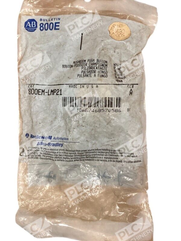 Allen Bradley 22.5mm Push Pull Operator 800EM-LMP21 /A