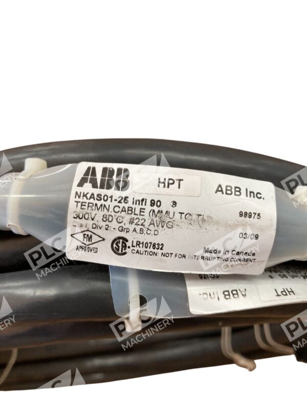 ABB #22AWG 25' 300V Termination Cable For Analog Input Modules NKAS01-25 - Image 5