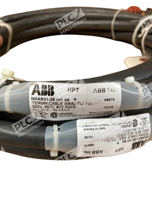 ABB #22AWG 25' 300V Termination Cable For Analog Input Modules NKAS01-25 - Image 6