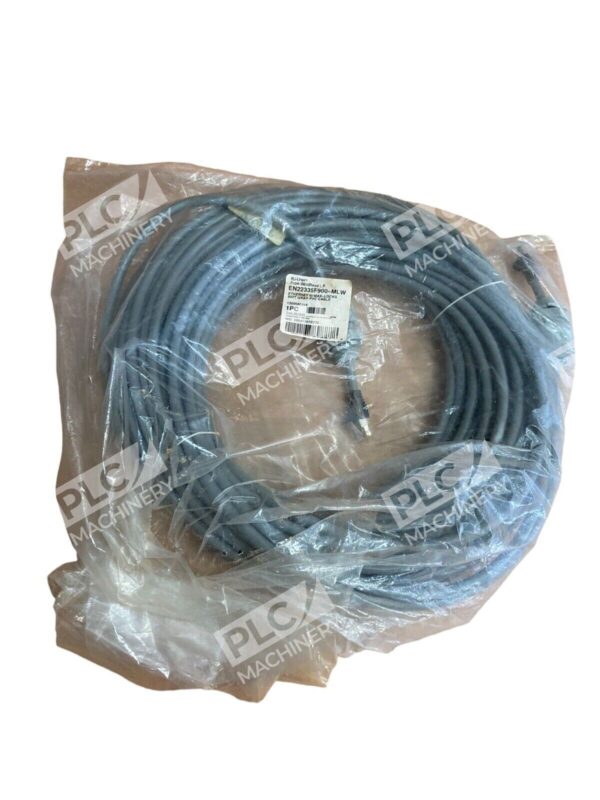 Woodhead LP EN22335F900-MLW RJ-Lnxx Ethernet W/Max-Locks 90ft Gray PVC Cable