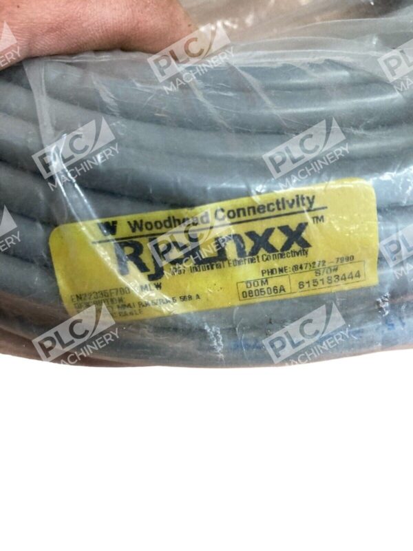 Woodhead LP EN22335F900-MLW RJ-Lnxx Ethernet W/Max-Locks 90ft Gray PVC Cable - Image 3