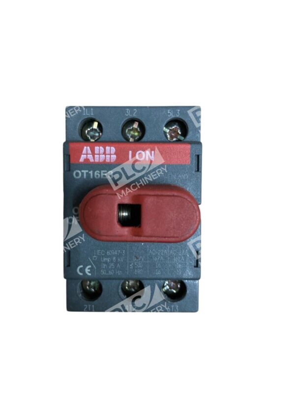 ABB 16A 600VAC 3 Phase Disconnect Switch OT16E3