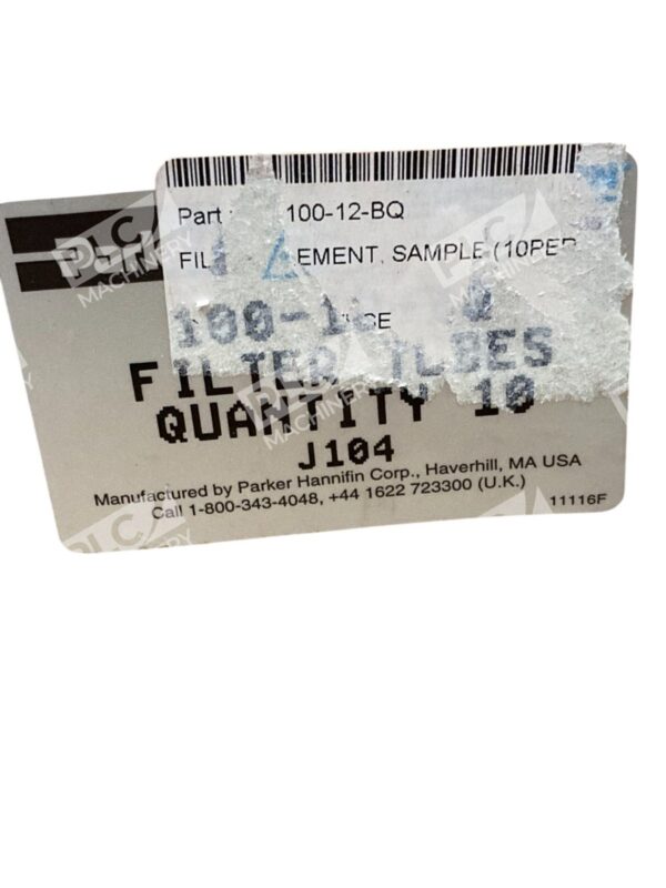 Parker J104 Filter Tubes 100-12-BQ (Box of 10) - Image 2