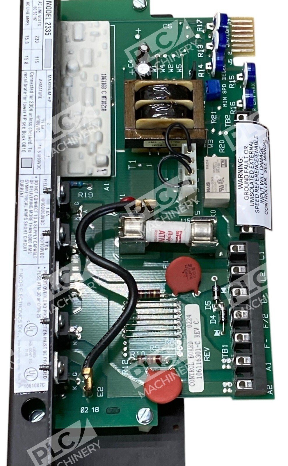 Fincor Electronics Nidec 1 Phase 230VAC/2HP 115VAC/1HP Motor Drive Model 2335 - Image 2