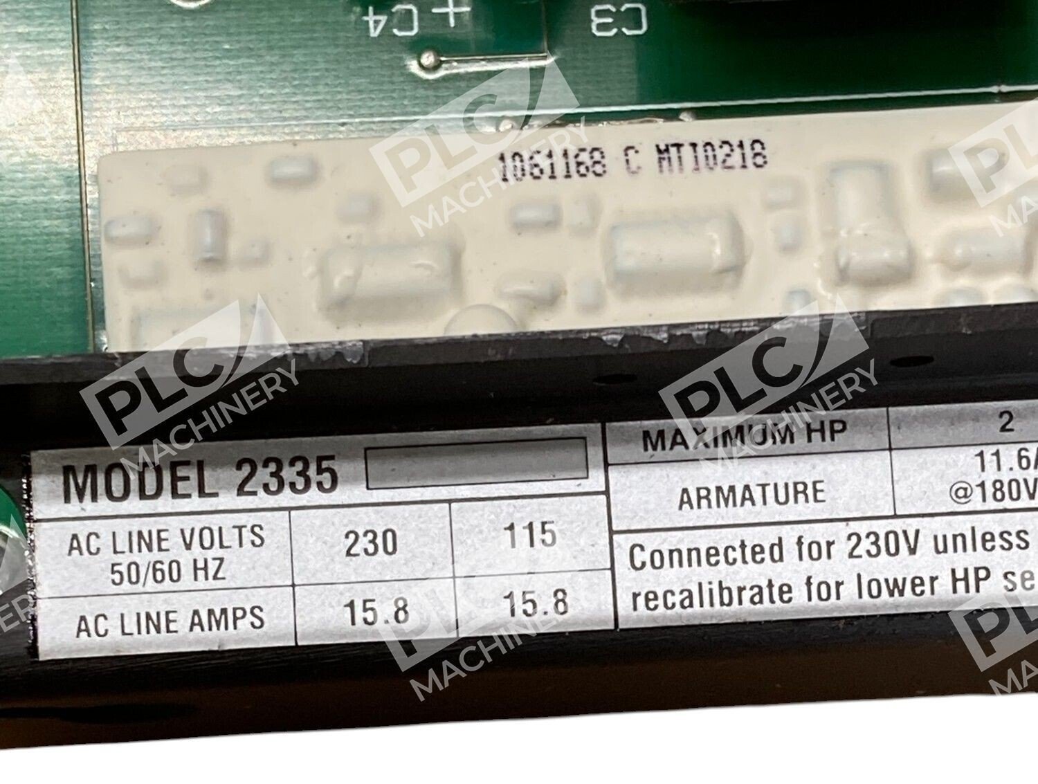 Fincor Electronics Nidec 1 Phase 230VAC/2HP 115VAC/1HP Motor Drive Model 2335 - Image 3