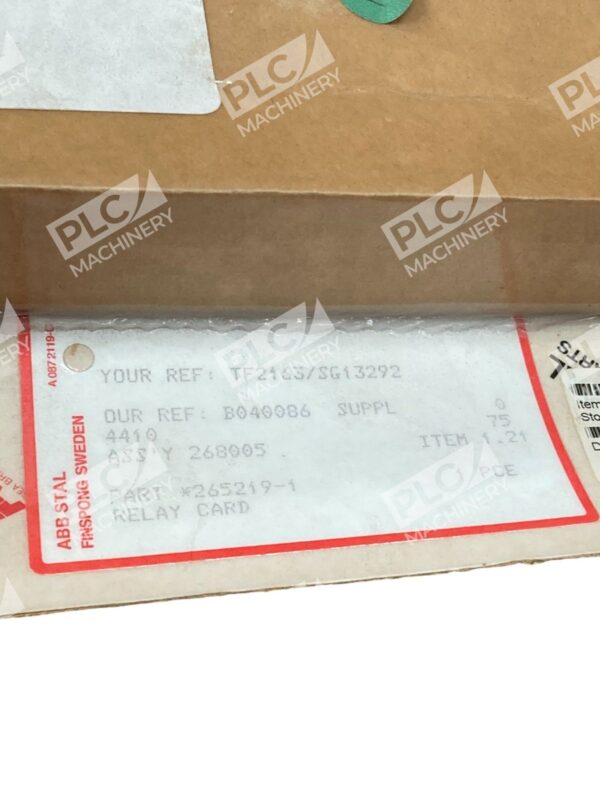 ABB Stal Relay Card 265219-1 - Image 3