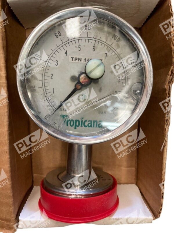 Tropicana 3S-EB-1-1/2SMS-GF-BT-SS 0-160PSI Sani-Flow Pressure Gauge 140967 - Image 3