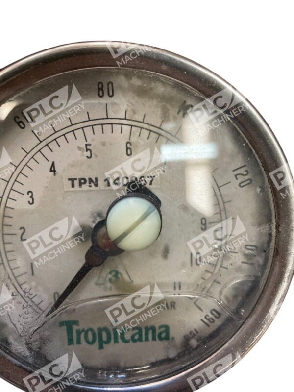 Tropicana 3S-EB-1-1/2SMS-GF-BT-SS 0-160PSI Sani-Flow Pressure Gauge 140967 - Image 4