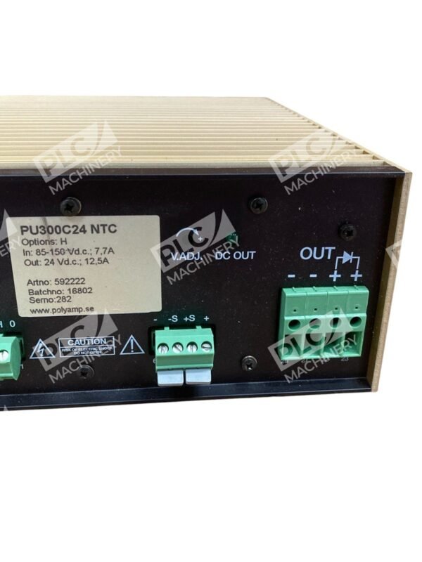 Polyamp Options H In 85-150VDC 7.7A Out 24VDC 12.5A DC/DC Converter PU300C24 NTC - Image 3