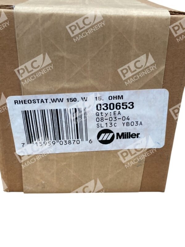 Miller Type R-150 150W 15Ohm SL13C YB03A Rheostat Memcor 030653 - Image 2