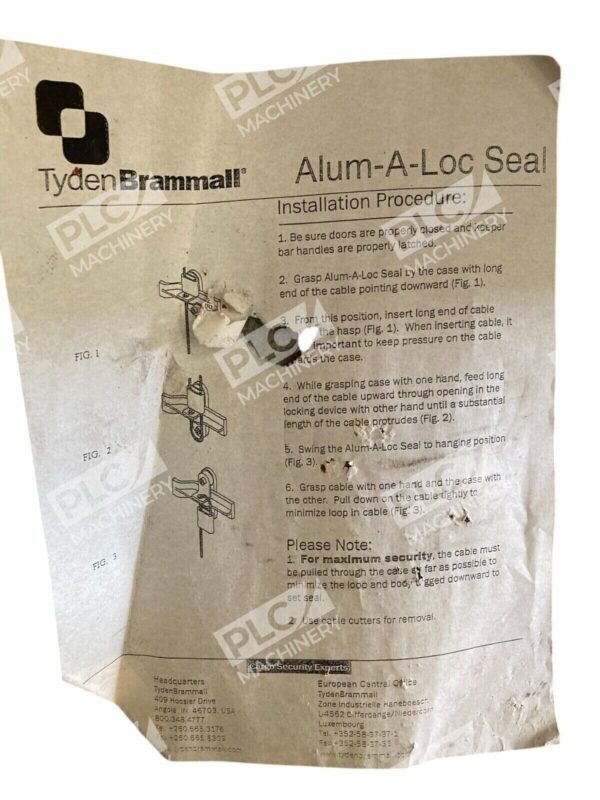 Tyden Brammall CSS 770239 3/16"x12" Alum-A-Loc Cable Seal 20536-B (lot of 50) - Image 4