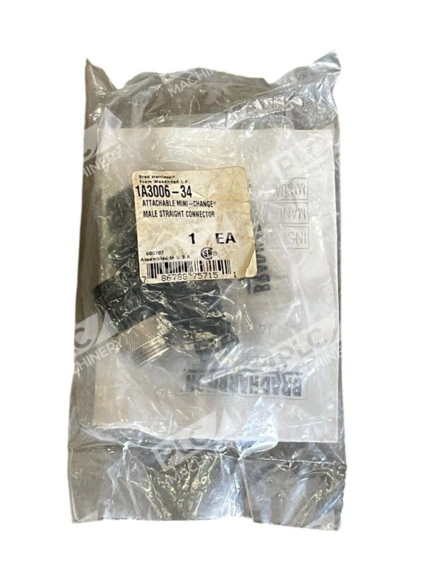 Brad Harrison Woodhead LP Mini Change Male Straight Connector 1A3006-34