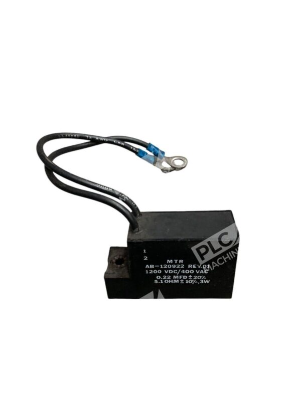 MTR 1200VDC/400VAC 0.22MFD 5.1Ohm Capacitor AB-120922 Rev 01 (lot of 4) - Image 2
