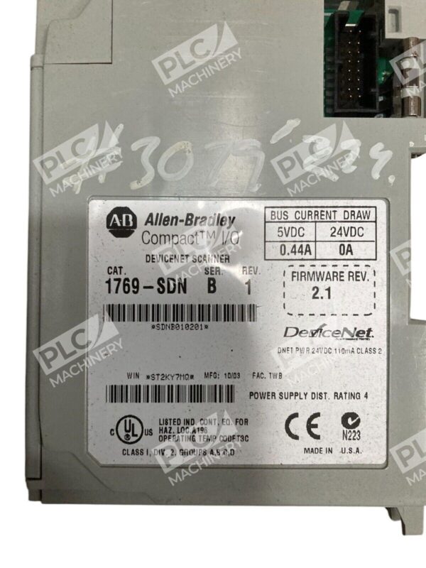 Allen Bradley Compact I/O Devicenet Scanner 1769-SDN /B - Image 2