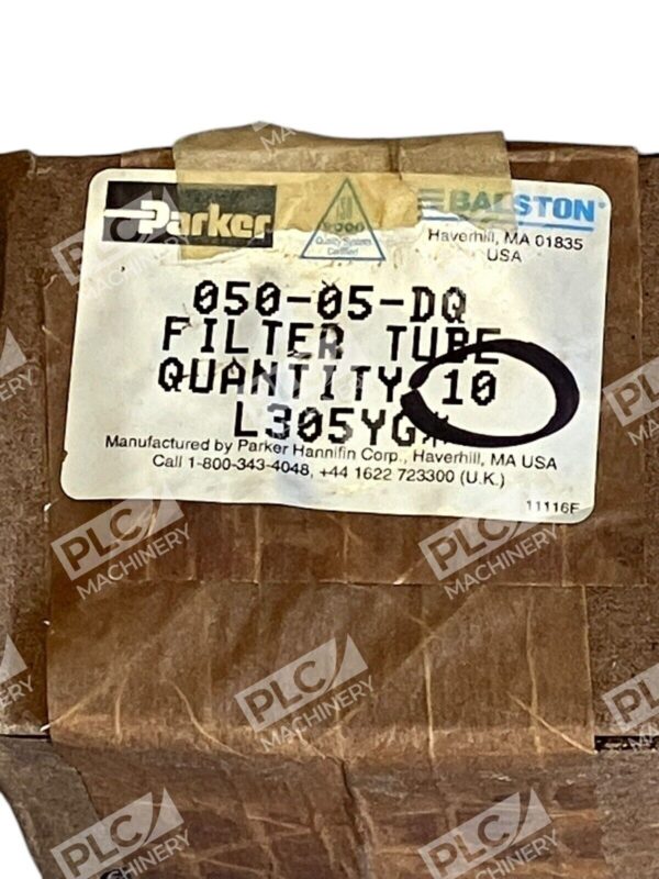 Balston Parker L305YG* Filter Tube 050-05-DQ (Box of 10) - Image 2