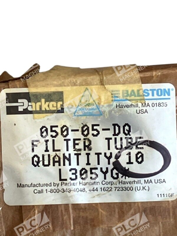 Balston Parker L305YG* Filter Tube 050-05-DQ (Box of 10) - Image 3