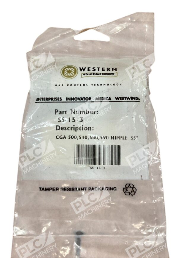 Western Scott Fetzer CGA 500,510,580,590 Nipple SS SS-15-3