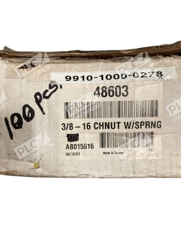 Fastenal 3/8-16 AB015616 Channel Nut W/ Spring 48603 (Box of 100)