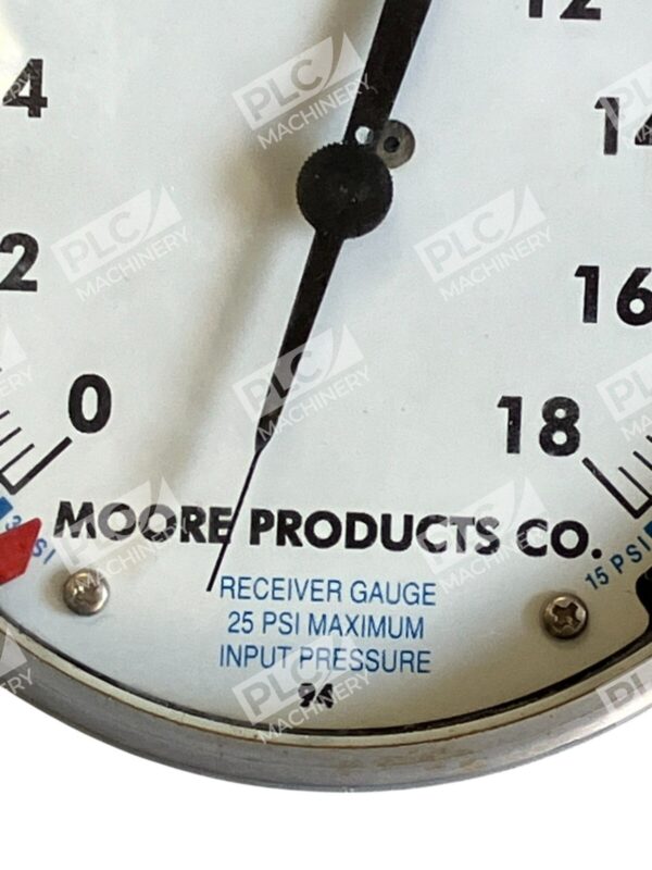 Moore Products 0-18PSI 25PSI Max Input Pressure Receiver Gauge 37SI - Image 2