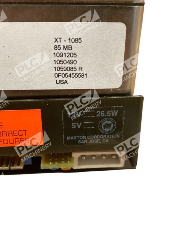 Maxtor Corp 12V 26.5W 5V 85MB 5.25" Hard Drive XT-1085 - Image 3