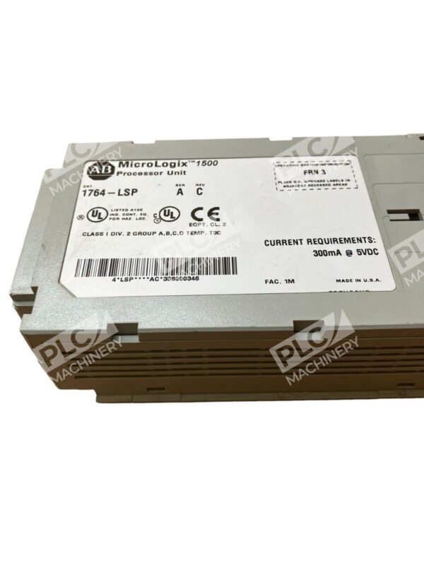 Allen Bradley 1764-LSP /A /C MicroLogix 1500 Processor Unit - Image 2