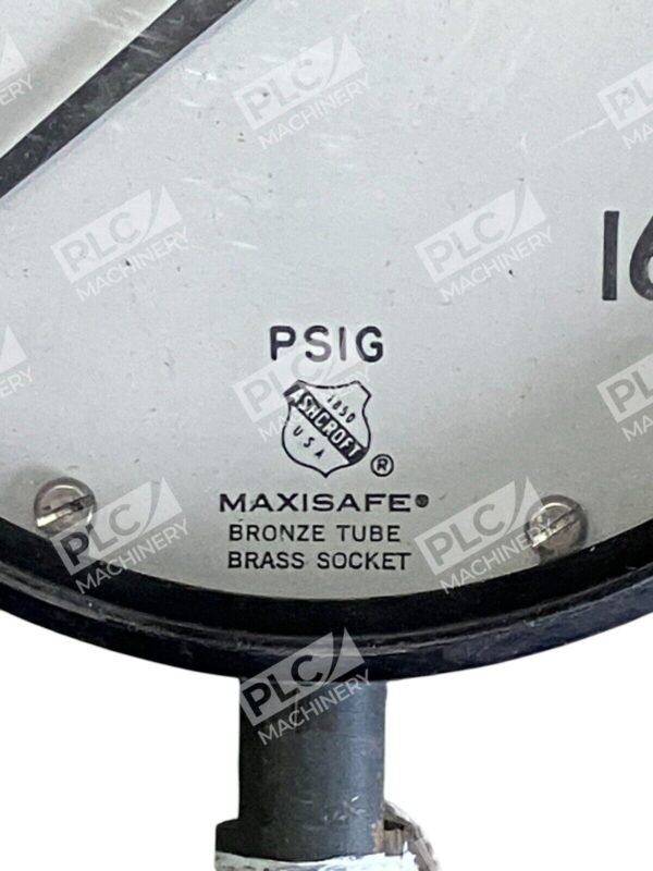 Ashcroft Maxisafe Bronze Tube Brass Socket 0-160PSIG - Image 2