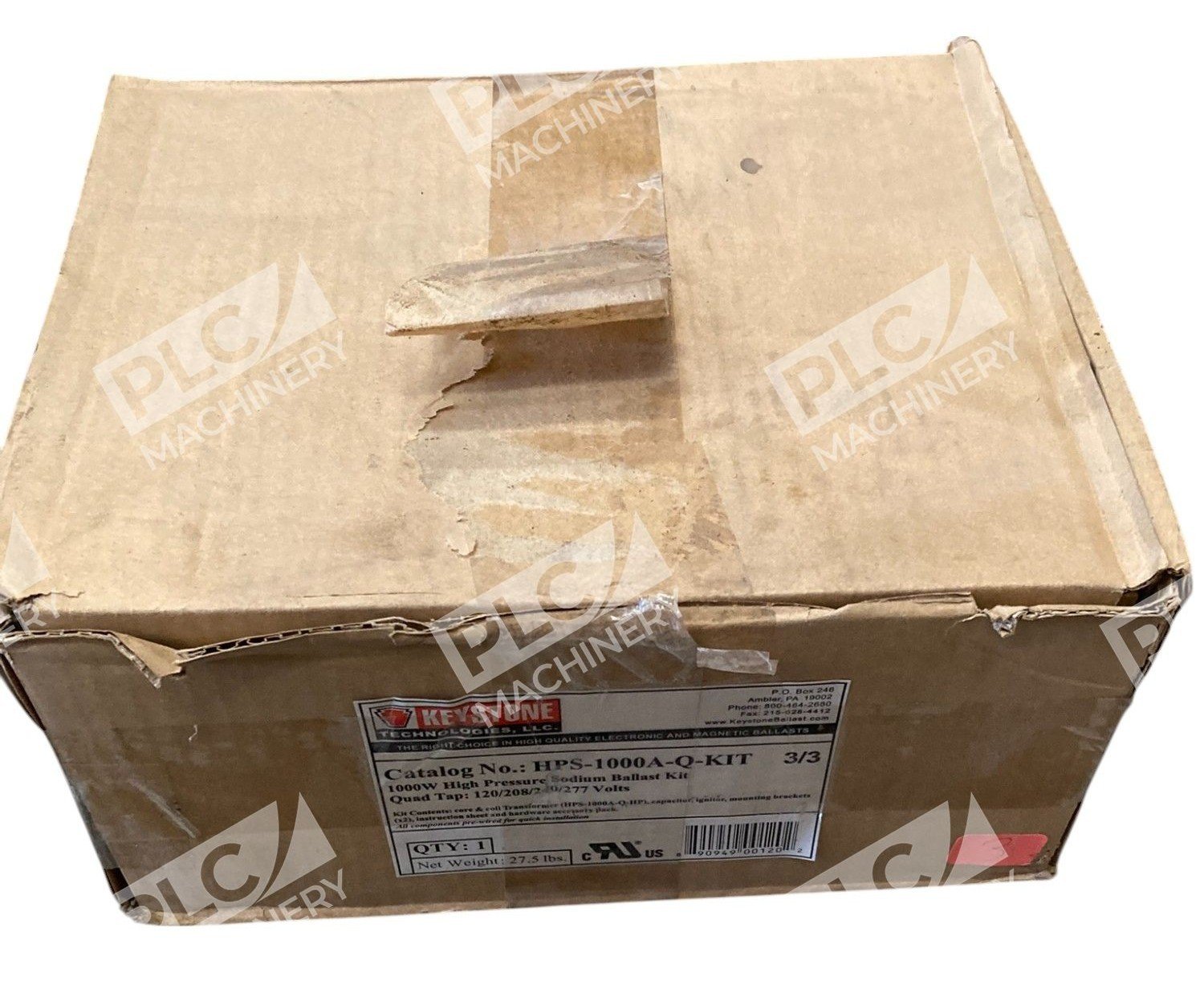 Keystone 1000W High Pressure Sodium Ballast Kit HPS-1000A-Q-KIT