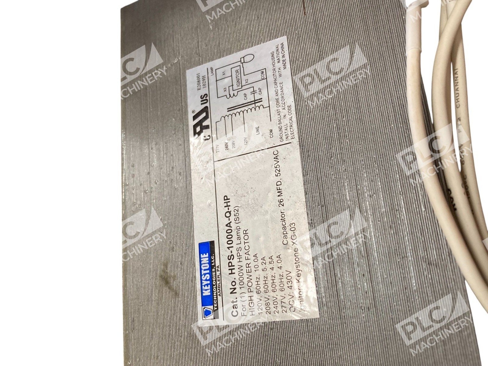 Keystone 1000W High Pressure Sodium Ballast Kit HPS-1000A-Q-KIT - Image 5