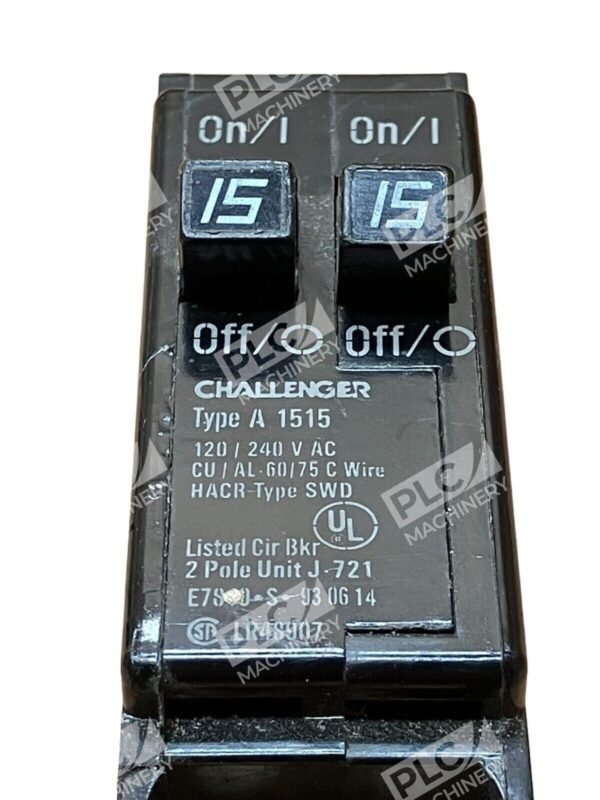 Challenger A 1515 Circuit Breaker 2 Pole J721 15A 15Amp - Image 2