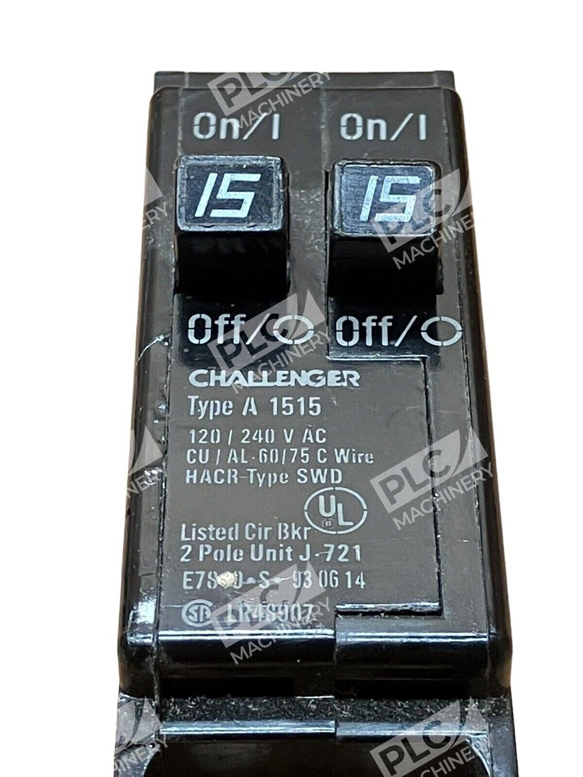 Challenger A 1515 Circuit Breaker 2 Pole J721 15A 15Amp - Image 2