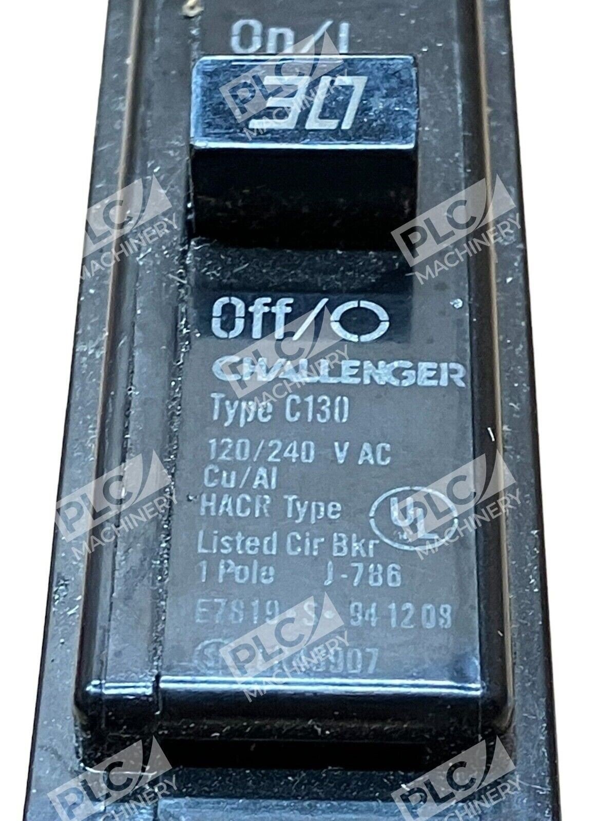 Challenger C130 Circuit Breaker 1 Pole J-786 30A 30Amp - Image 2