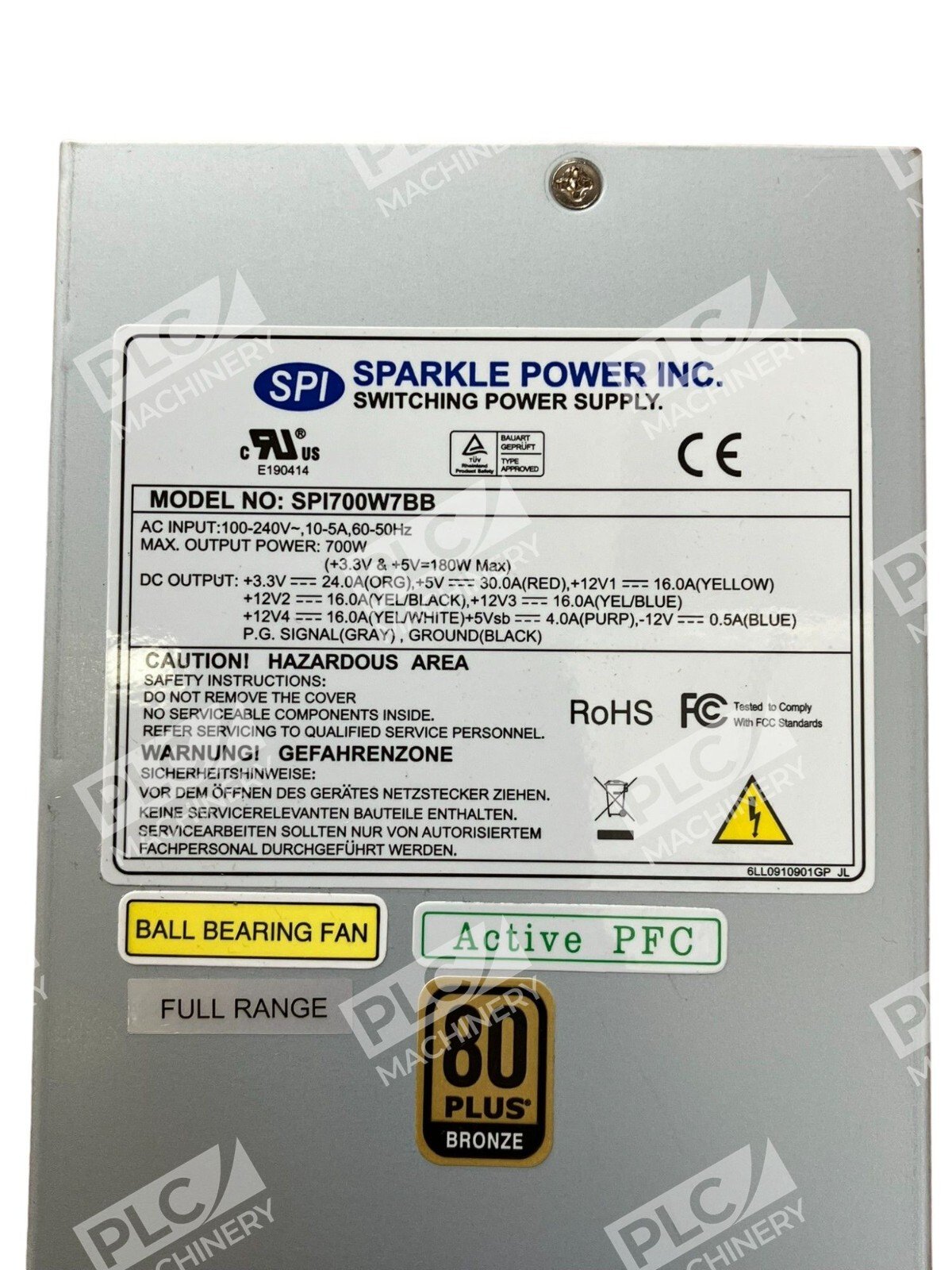 SPI Sparkle Power Inc SPI700W7BB Switching Power Supply - Image 2