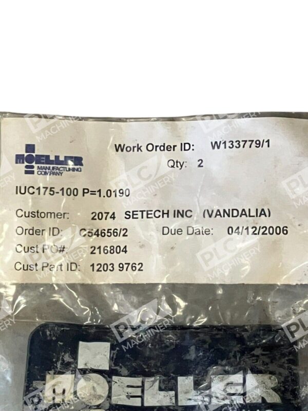 Moeller 216804 Button IUC175-100 - Image 2