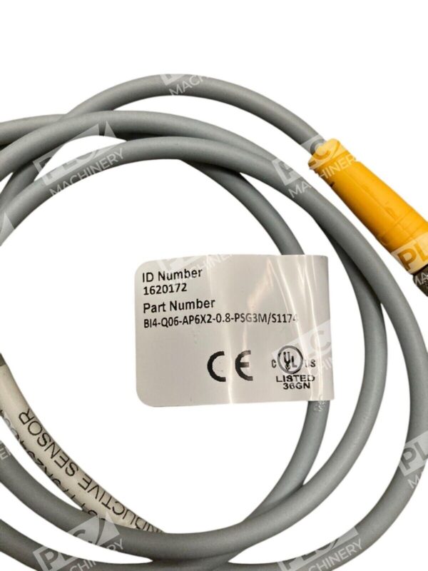 Turck 4mm 200mA 10-30VDC 1620172 Inductive Sensor BI4-Q06-AP6X2-0.8-PSG3M/S1174 - Image 2