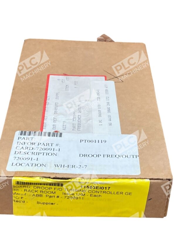 ABB Frequency Droop F/O Output Controller Card 720091-1