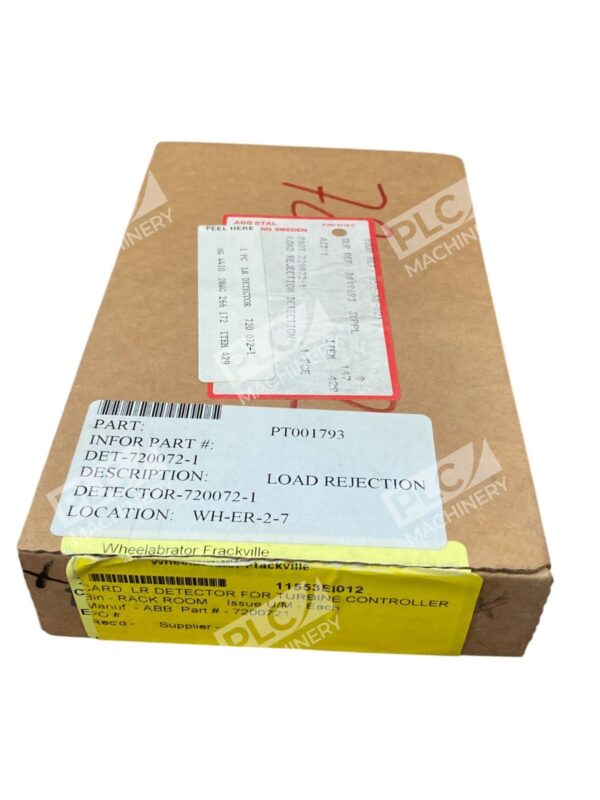 ABB Stal Load Rejection Detection LR Detector 720072-1
