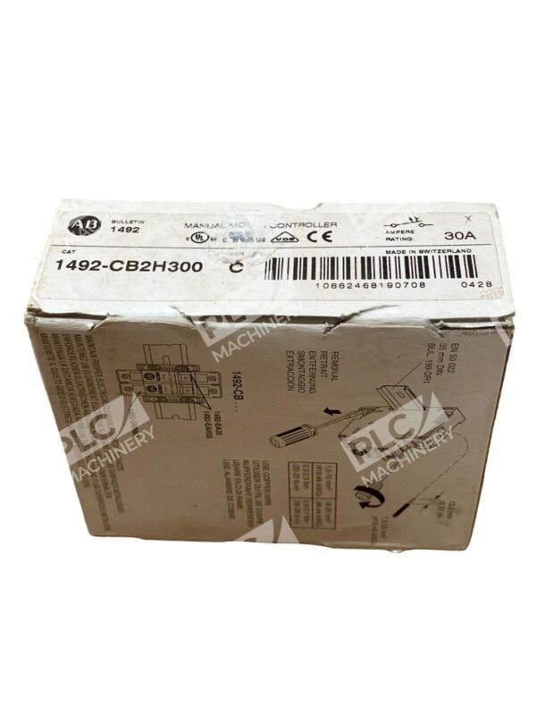 Allen Bradley 1492-CB2H300 /C 30A 10HP H300 Manual Motor Controller