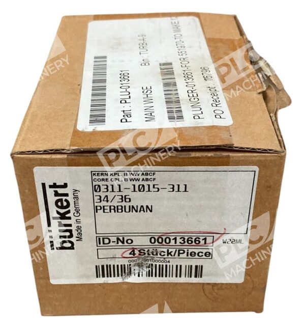 Burkert 0311-1015-311 34/36 Perbunan Plunger 013661 (Box of 4)