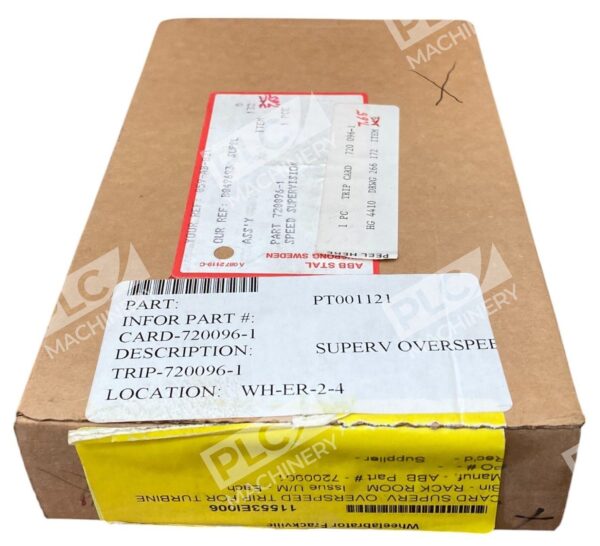 ABB Stal Speed Supervision Trip Card 720096-1