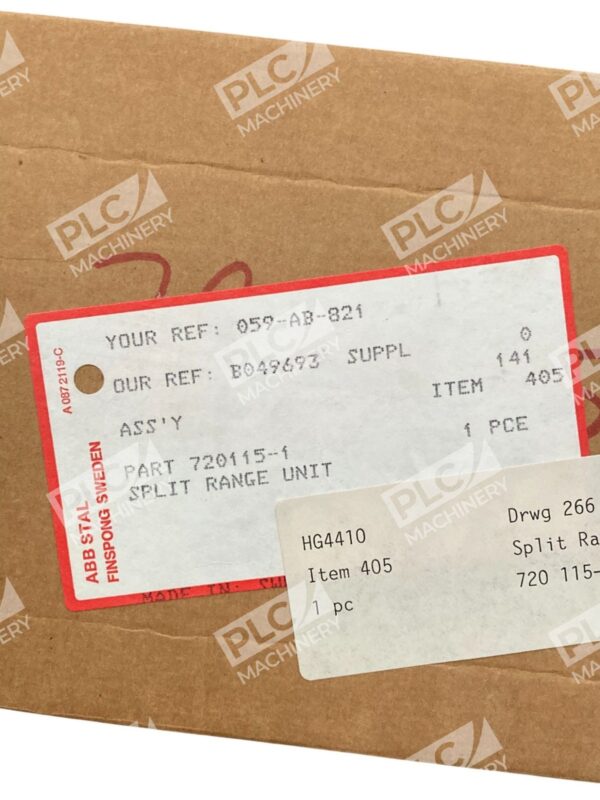 ABB Stal HG4410 Split Range Unit Module 720115-1 - Image 2