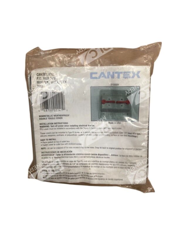 Cantex Nonmetallic Weatherproof Double Toggle Cover 5133331
