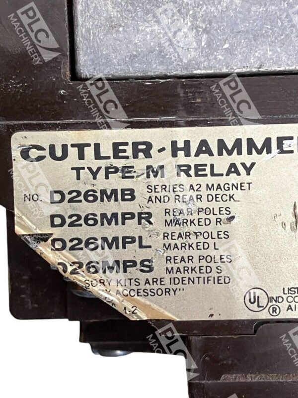 Cutler Hammer D26MB Type M Relay - Image 3