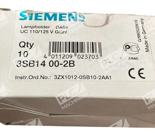 Siemens BA9s Lampholder UC 110/125V W/ Lamp 3SB14 00-2B (Box of 10) - Image 2