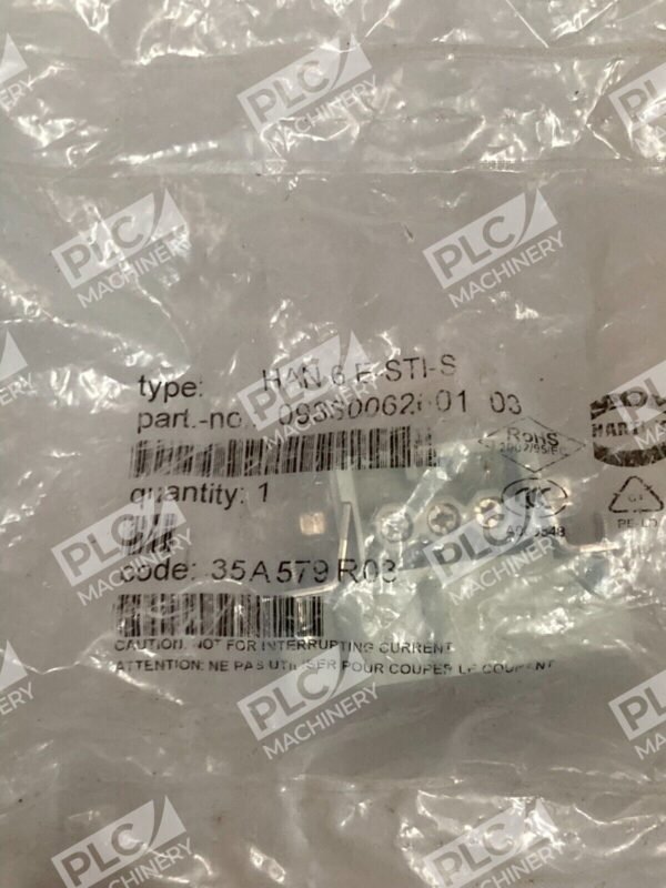 Harting HAN 6 E-STI-S 35A579R03 Heavy Duty Power Connector 09330062601