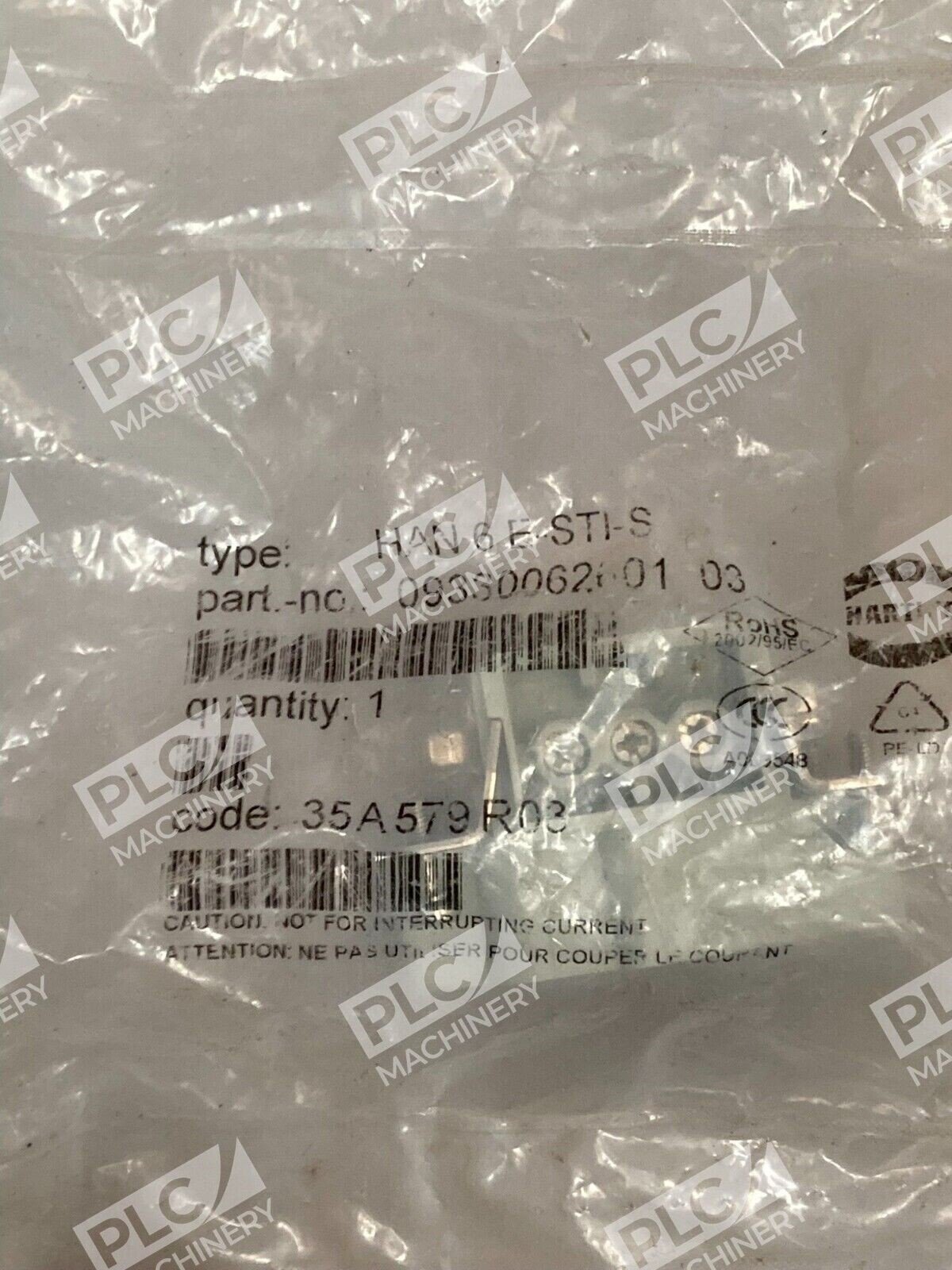 Harting HAN 6 E-STI-S 35A579R03 Heavy Duty Power Connector 09330062601