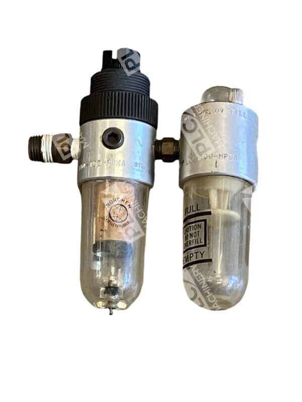 Norgren Pneumatic Regulator B04-102-M1KA W/ Lubricator L04-100-MPQA